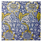 William Morris Vintages Blumenmuster Fliese (Vorderseite)