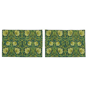 William Morris Vintages Blumenmuster Gelbes Grün Kissenbezug
