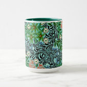 William Morris Vintages Blumenmuster Pink Green Tasse (Zentrum)