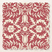 William Morris, Vintages Blumenmuster, Untersetzer (Vorderseite)