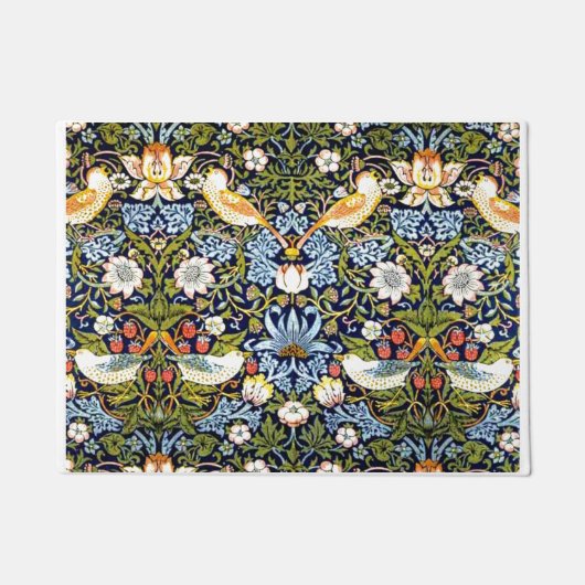 William Morris Vintages Design - Strawberry Thief, Fußmatte (Vorderseite)