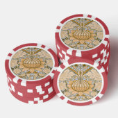 William Morris - Vintages Foliage- und Blumenmuste Pokerchips (Stapel)
