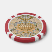 William Morris - Vintages Foliage- und Blumenmuste Pokerchips (Einzeln)