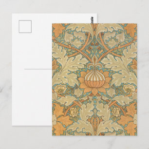William Morris - Vintages Foliage- und Blumenmuste Postkarte