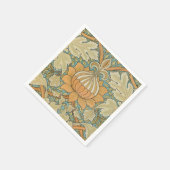 William Morris - Vintages Foliage- und Blumenmuste Serviette (Ecke)