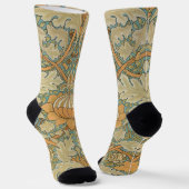 William Morris - Vintages Foliage- und Blumenmuste Socken (Gewinkelt)