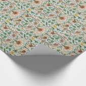 William Morris Vintages Muster, Daffodil Geschenkpapier (Ecke)