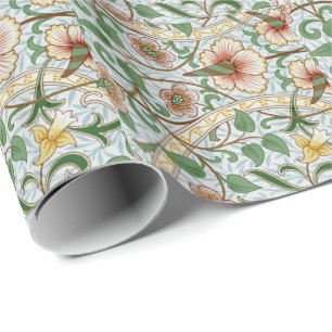 William Morris Vintages Muster, Daffodil Geschenkpapier