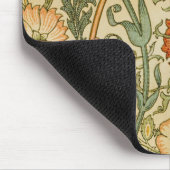 William Morris - Vintages Rosa und Rose Mousepad (Ecke)