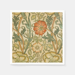 William Morris - Vintages Rosa und Rose Serviette