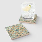 William Morris Vintages Weinkeller Muster Steinuntersetzer (Seitenansicht)