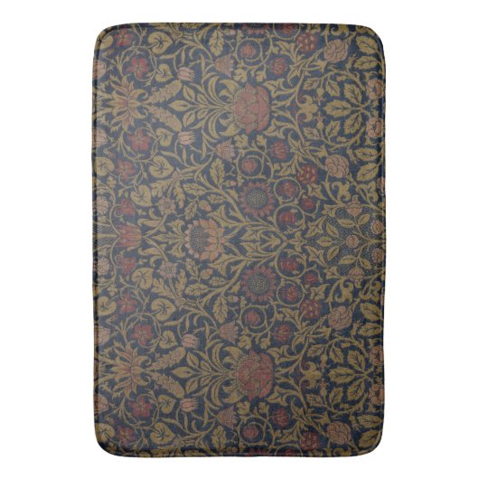 William Morris: Violet & Columbine Bath Mat Badematte (Vorderseite Vertikal)