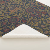 William Morris: Violet & Columbine Sherpa Blanket Sherpadecke (3/4)