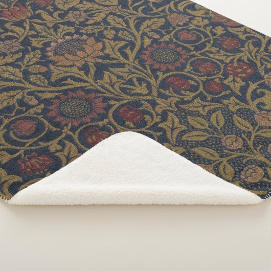 William Morris: Violet & Columbine Sherpa Blanket Sherpadecke (3/4)