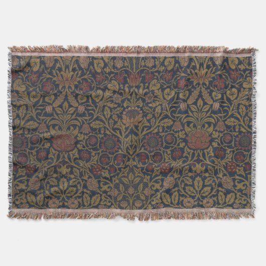 William Morris: Violet & Columbine Throw Blanket Decke (Vorderseite)