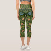 William Morris Violet und Columbine Art Rug Capri Leggings (Rückseite)