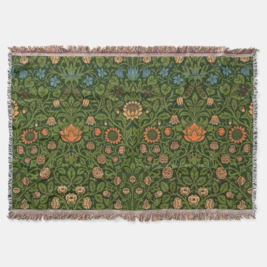 William Morris Violet und Columbine Art Rug Decke (Vorderseite)