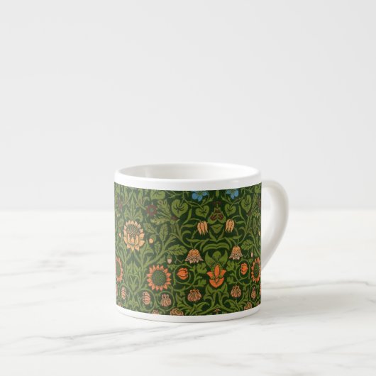 William Morris Violet und Columbine Art Rug Espressotasse (Vorderseite Rechts)