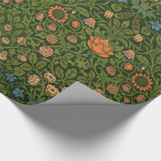 William Morris Violet und Columbine Art Rug Geschenkpapier (Ecke)