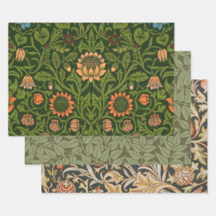 William Morris Violet und Columbine Art Rug Geschenkpapier Set