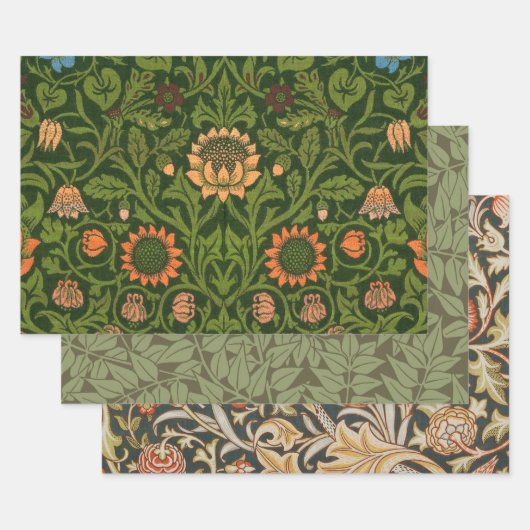 William Morris Violet und Columbine Art Rug Geschenkpapier Set (Set)