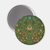 William Morris Violet und Columbine Art Rug Magnet (Vorderseite/Rückseite)