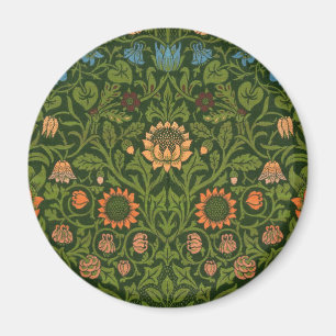 William Morris Violet und Columbine Art Rug Magnet