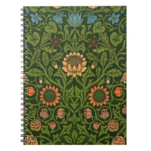 William Morris Violet und Columbine Art Rug Notizblock