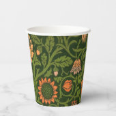 William Morris Violet und Columbine Art Rug Pappbecher (Rückseite)