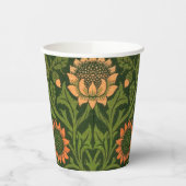 William Morris Violet und Columbine Art Rug Pappbecher (Links)