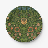 William Morris Violet und Columbine Art Rug Pappteller (Vorderseite)