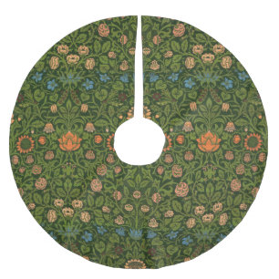 William Morris Violet und Columbine Art Rug Polyester Weihnachtsbaumdecke