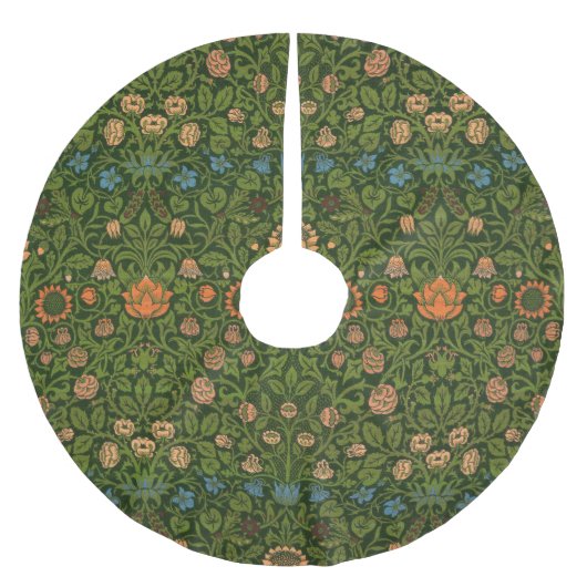 William Morris Violet und Columbine Art Rug Polyester Weihnachtsbaumdecke (Vorderseite)