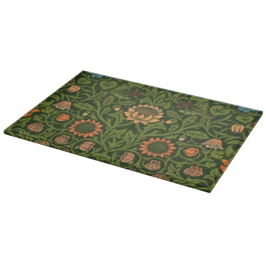 William Morris Violet und Columbine Art Rug Schneidebrett (Ecke)
