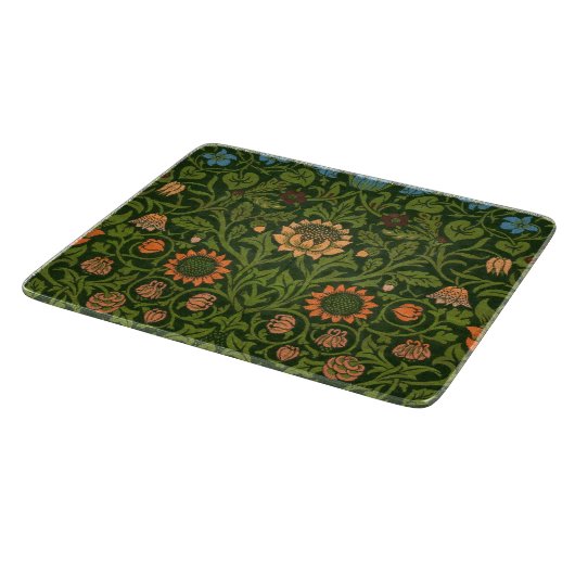 William Morris Violet und Columbine Art Rug Schneidebrett (Ecke)