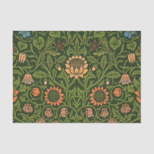 William Morris Violet und Columbine Art Rug Seidenpapier (Vorderseite)