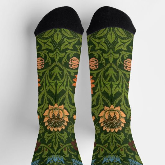 William Morris Violet und Columbine Art Rug Socken (Oben)