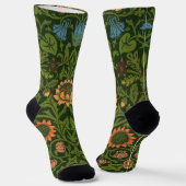 William Morris Violet und Columbine Art Rug Socken (Gewinkelt)