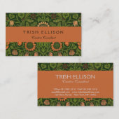 William Morris Violet und Columbine Art Rug Visitenkarte (Vorne/Hinten)