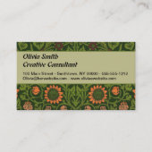 William Morris Violet und Columbine Art Rug Visitenkarte (Vorderseite)