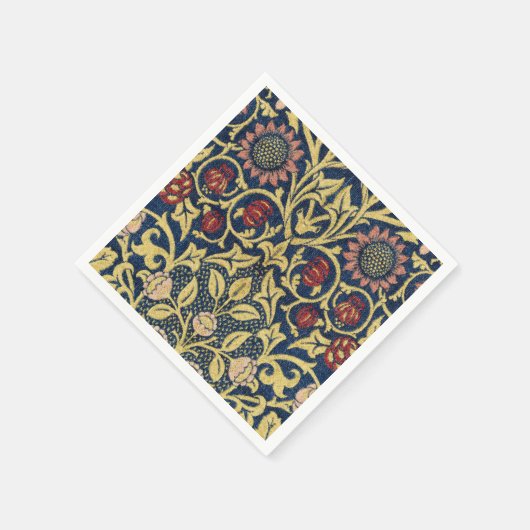 William Morris Violet und Columbine Art Serviette (Ecke)