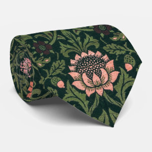William Morris Violett & Columbine Vintage-Muster Krawatte