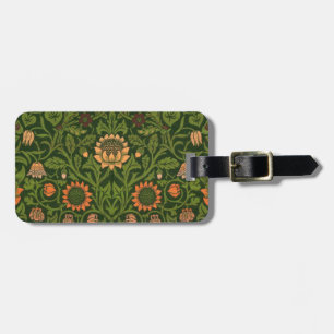 William Morris Violett und Akelei Kunstteppich Gepäckanhänger