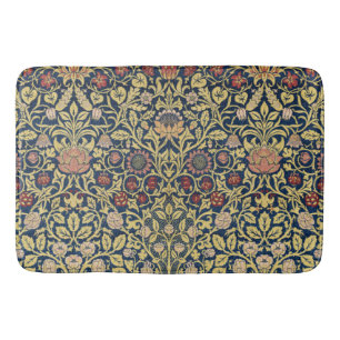 William Morris Violett und Akeleie Kunst Badematte
