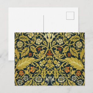 William Morris Violette Columbine Navy Blumen Postkarte