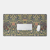 William Morris Violetten und Akeleien Kunst Schreibtischunterlage (Tastatur & Maus)