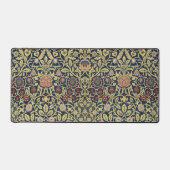 William Morris Violetten und Akeleien Kunst Schreibtischunterlage (Vorderseite)