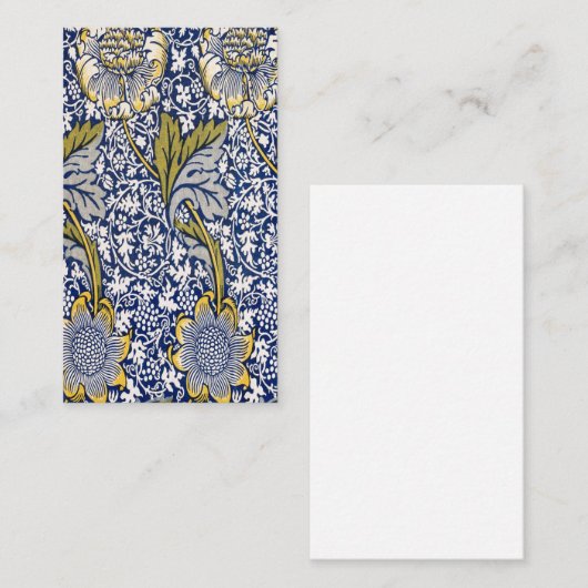 william morris visitenkarte (Vorne/Hinten)