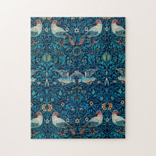 William Morris Vögel Art Nouveau Blumenmuster Puzzle