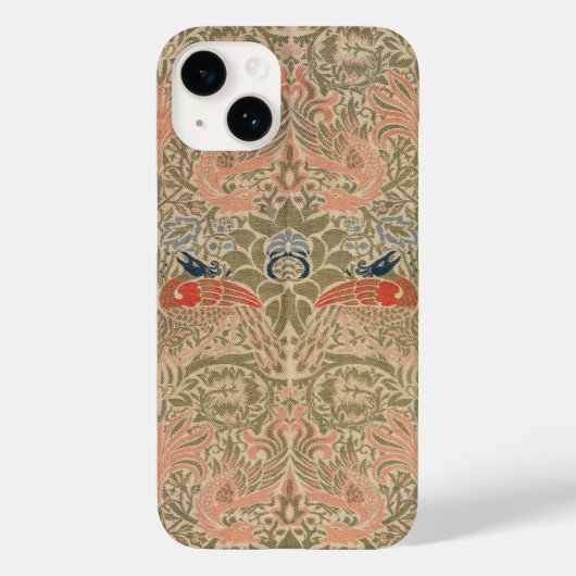 William-Morris-Vögel-berühmtes Muster Case-Mate iPhone Hülle (Rückseite)